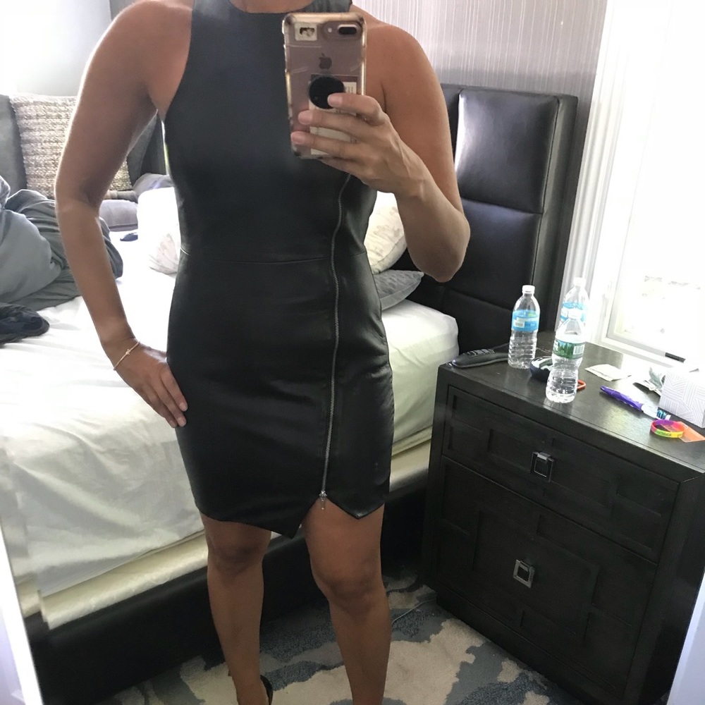 Nicholas leather dress sz 8 worn once